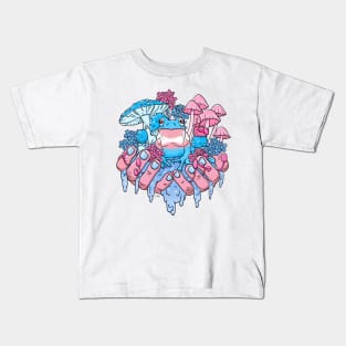 Transgender Frog Fungi Handful Kids T-Shirt